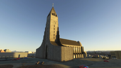 Iron Sim Reykjavík City Landmarks - Microsoft Flight Simulator screenshot