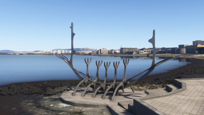 Iron Sim Reykjavík City Landmarks - Microsoft Flight Simulator screenshot