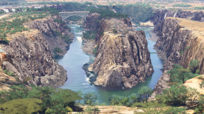 Cli4D Designs Victoria Falls - Microsoft Flight Simulator 2024 screenshot