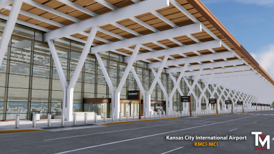 KMCI Kansas City International Airport - X-Plane 12 screenshot