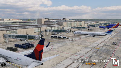 KMCI Kansas City International Airport - X-Plane 12 screenshot