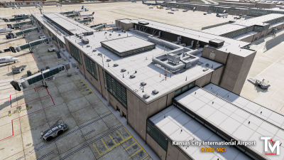 KMCI Kansas City International Airport - X-Plane 12 screenshot