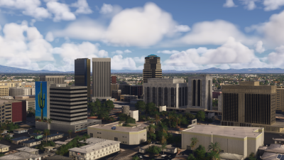 Iron Sim Tucson City Landmarks - Microsoft Flight Simulator screenshot