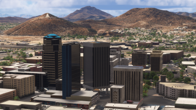 Iron Sim Tucson City Landmarks - Microsoft Flight Simulator screenshot