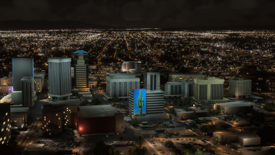 Iron Sim Tucson City Landmarks - Microsoft Flight Simulator screenshot