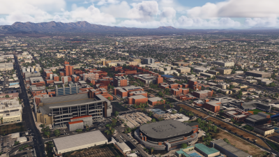Iron Sim Tucson City Landmarks - Microsoft Flight Simulator 2024 screenshot