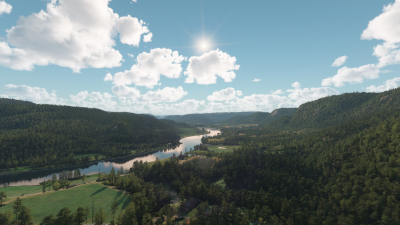 Burning Blue Design Enhanced Global Vegetation - Microsoft Flight Simulator 2024 screenshot