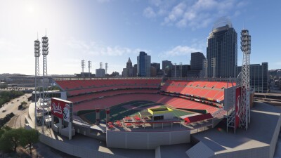 Dfflyer Direct Cincinnati City - Microsoft Flight Simulator screenshot
