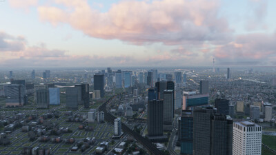 SamScene3D Tokyo City Skyline X-Plane 12 screenshot