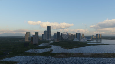 SamScene3D Tokyo City Skyline X-Plane 12 screenshot