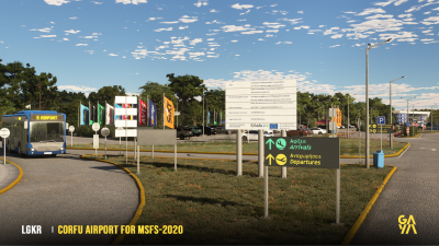 LGKR Corfu International Airport - Microsoft Flight Simulator screenshot