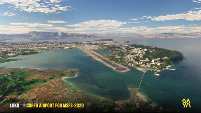 LGKR Corfu International Airport - Microsoft Flight Simulator screenshot
