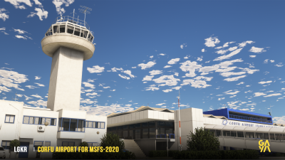 LGKR Corfu International Airport - Microsoft Flight Simulator screenshot