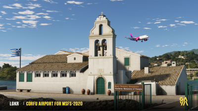 LGKR Corfu International Airport - Microsoft Flight Simulator screenshot