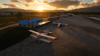 UGSA Natakhtari Airfield - Microsoft Flight Simulator screenshot