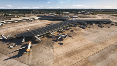 KHOU Houston William P. Hobby Airport - Microsoft Flight Simulator 2024 screenshot