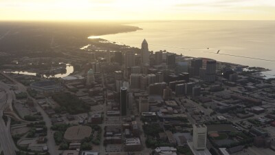 Dfflyer Direct Cleveland Ohio City & Bridges - Microsoft Flight Simulator screenshot