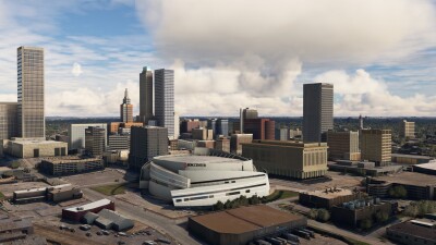 Iron Sim Tulsa City Landmarks - Microsoft Flight Simulator screenshot
