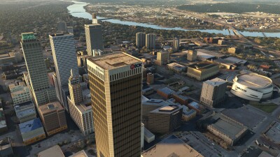 Iron Sim Tulsa City Landmarks - Microsoft Flight Simulator 2024 screenshot