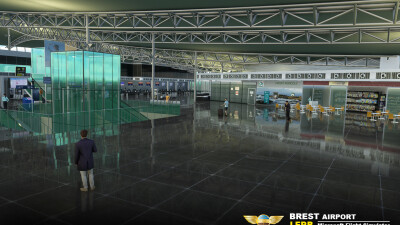 LFRB Brest-Bretagne Airport - Microsoft Flight Simulator screenshot