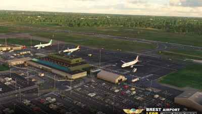 LFRB Brest-Bretagne Airport - Microsoft Flight Simulator screenshot