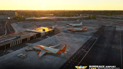 LFBD Bordeaux-Merignac Airport - Microsoft Flight Simulator screenshot