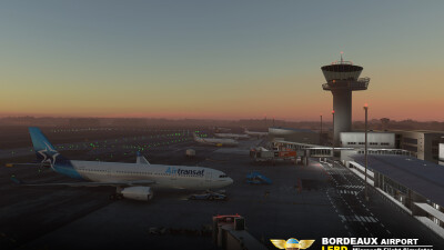 LFBD Bordeaux-Merignac Airport - Microsoft Flight Simulator screenshot