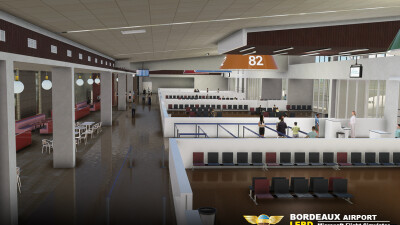 LFBD Bordeaux-Merignac Airport - Microsoft Flight Simulator screenshot