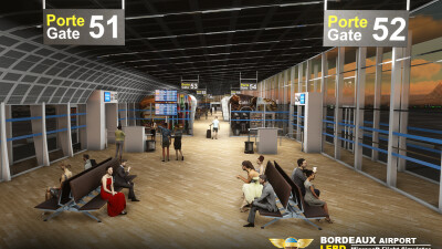 LFBD Bordeaux-Merignac Airport - Microsoft Flight Simulator screenshot