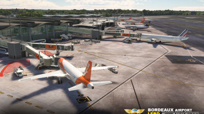 LFBD Bordeaux-Merignac Airport - Microsoft Flight Simulator screenshot