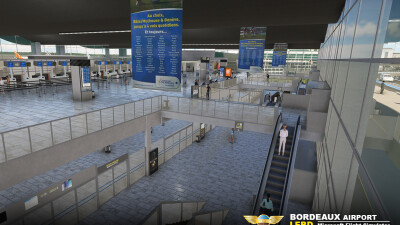 LFBD Bordeaux-Merignac Airport - Microsoft Flight Simulator screenshot