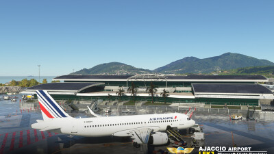 LFKJ Ajaccio Napoleon-Bonaparte Airport - Microsoft Flight Simulator screenshot