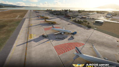 LFKJ Ajaccio Napoleon-Bonaparte Airport - Microsoft Flight Simulator screenshot