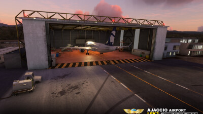 LFKJ Ajaccio Napoleon-Bonaparte Airport - Microsoft Flight Simulator screenshot