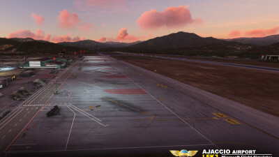 LFKJ Ajaccio Napoleon-Bonaparte Airport - Microsoft Flight Simulator screenshot