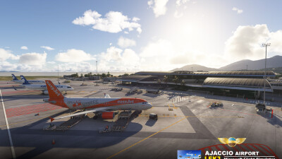 LFKJ Ajaccio Napoleon-Bonaparte Airport - Microsoft Flight Simulator 2024 screenshot