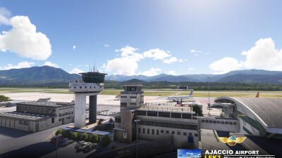 LFKJ Ajaccio Napoleon-Bonaparte Airport - Microsoft Flight Simulator 2024 screenshot