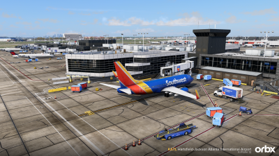 KATL Hartsfield-Jackson Atlanta International Airport - X-Plane 12 screenshot