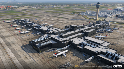KATL Hartsfield-Jackson Atlanta International Airport - X-Plane 12 screenshot