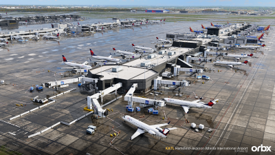 KATL Hartsfield-Jackson Atlanta International Airport - X-Plane 12 screenshot