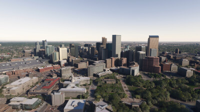 SamScene3D Denver Modern City - Microsoft Flight Simulator screenshot