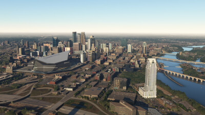 SamScene3D Minneapolis Modern City - Microsoft Flight Simulator screenshot