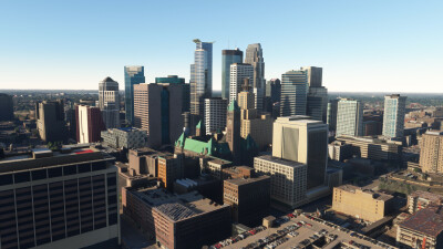 SamScene3D Minneapolis Modern City - Microsoft Flight Simulator screenshot