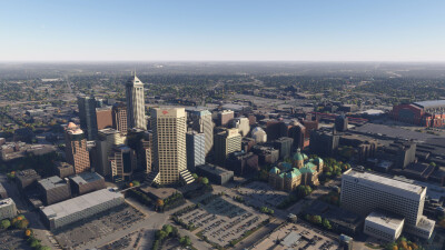 SamScene3D Indianapolis Modern City - Microsoft Flight Simulator screenshot