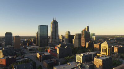 SamScene3D Indianapolis Modern City - Microsoft Flight Simulator screenshot