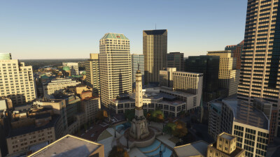 SamScene3D Indianapolis Modern City - Microsoft Flight Simulator screenshot