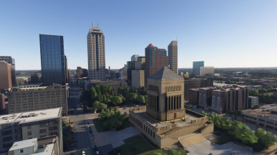 SamScene3D Indianapolis Modern City - Microsoft Flight Simulator screenshot