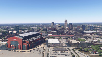 SamScene3D Indianapolis Modern City - Microsoft Flight Simulator screenshot