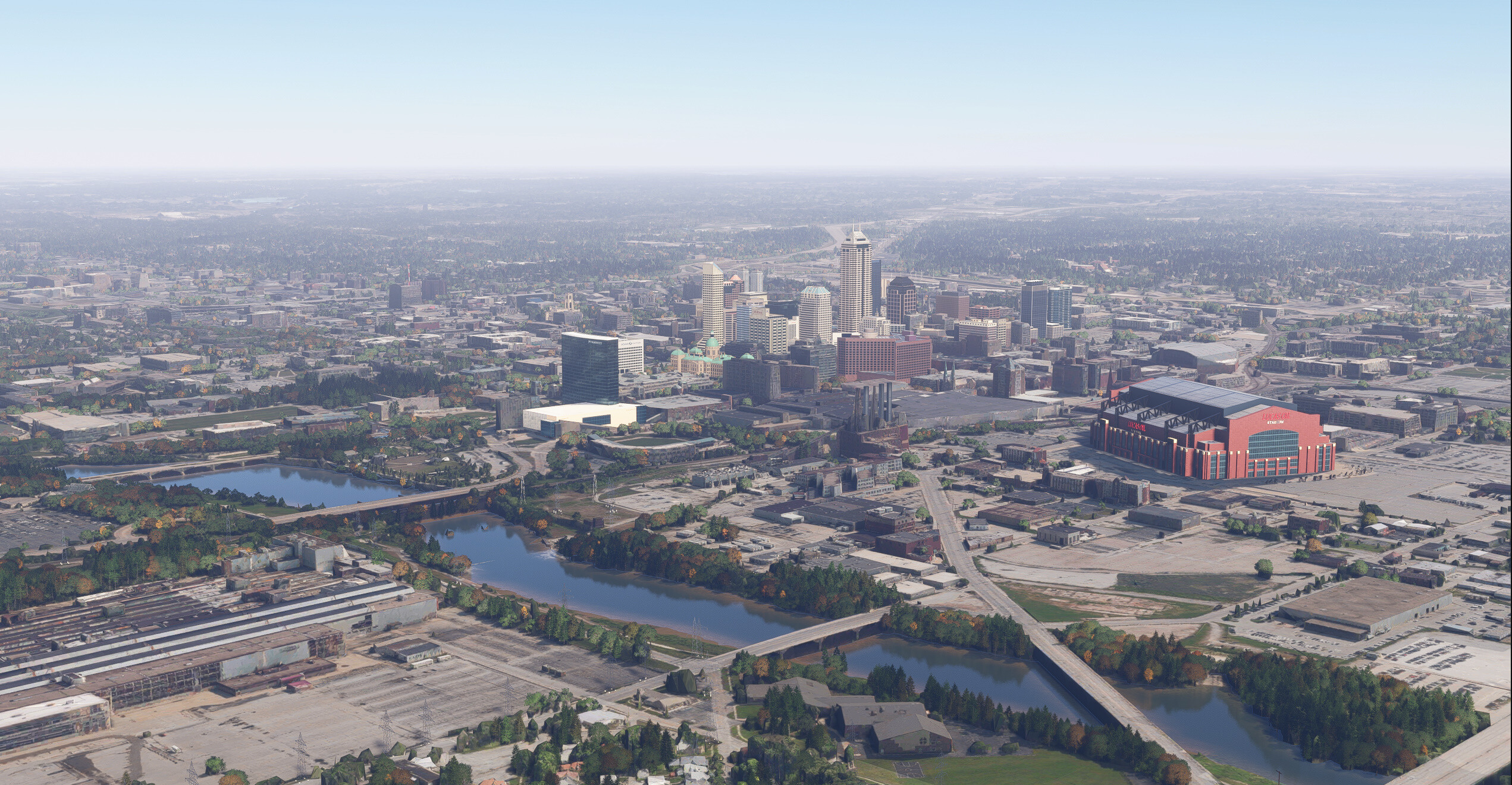 SamScene3D Indianapolis Modern City - Microsoft Flight Simulator