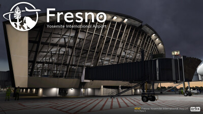 KFAT Fresno Yosemite International Airport - X-Plane 11 screenshot